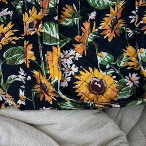 Vera Bradley Sunflower Crossbody Bag - Black and Yellow